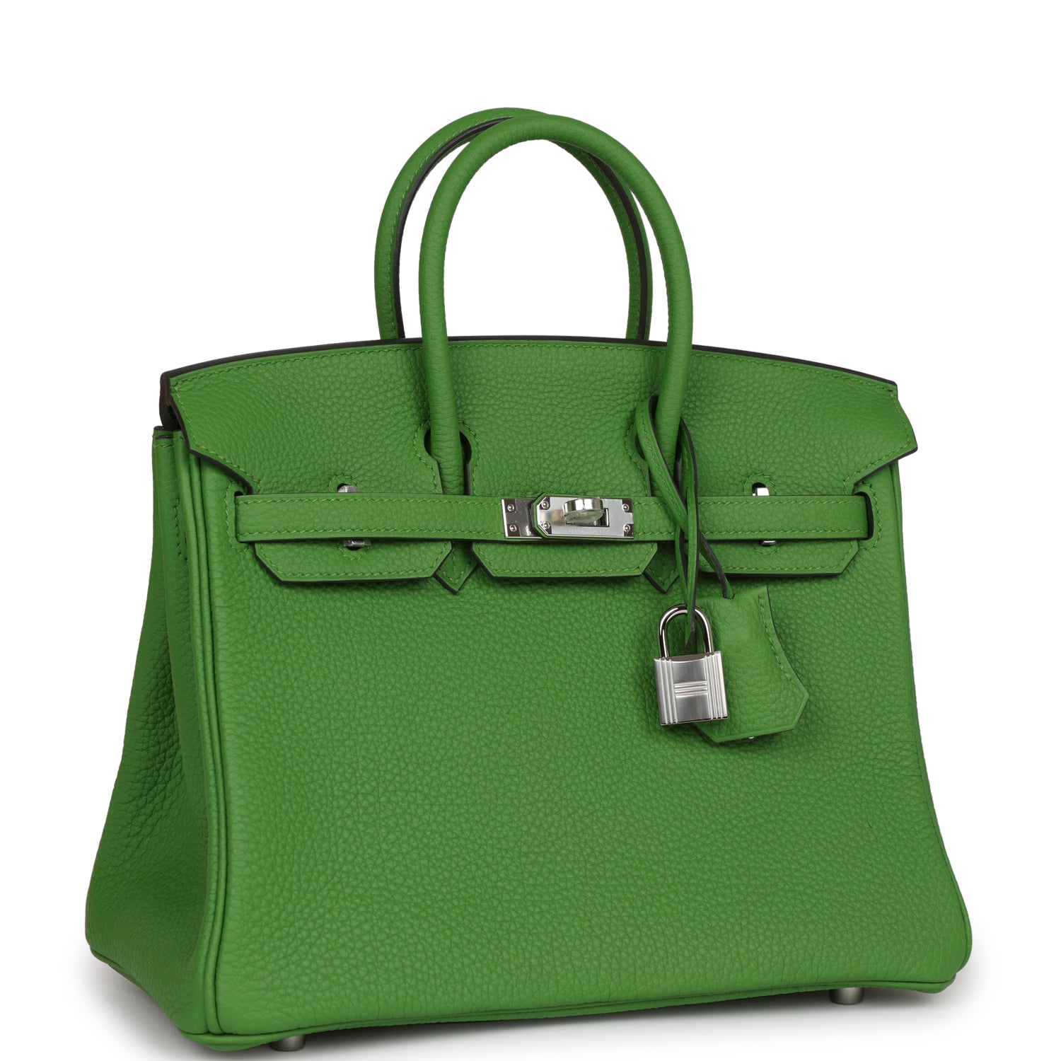 Birkin 25 Vert Yucca Togo Palladium Hardware