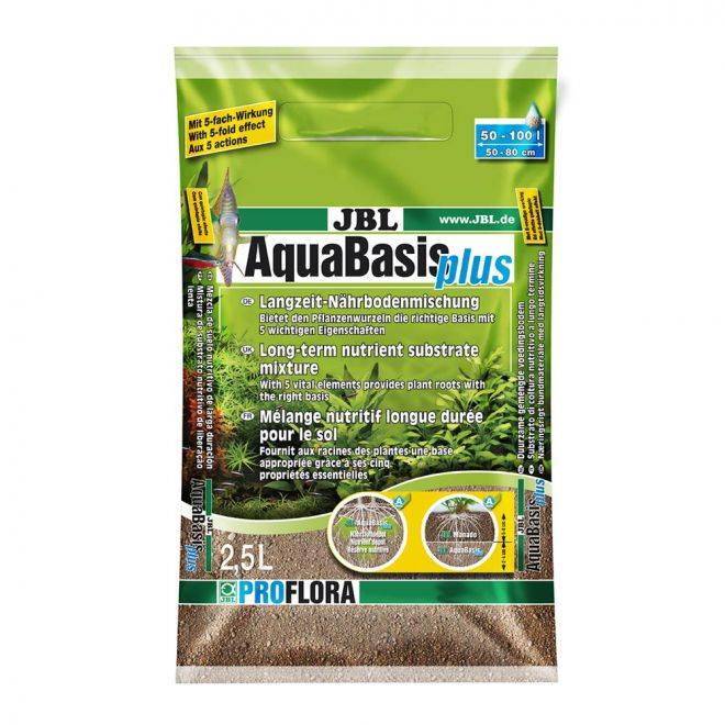 JBL AquaBasis Plus Bunnsubstrat 2,5 liter