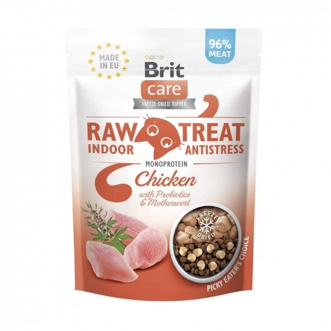 Brit Care RAW Cat Treat Indoor Antistress Chicken, 40 g