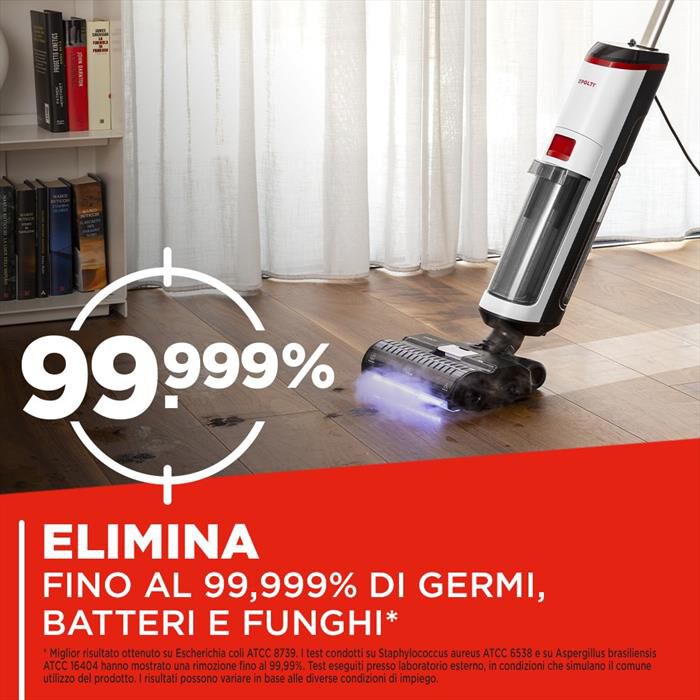 POLTI - Lavapavimenti ROLLYSTEAM WD10-bianco/nero