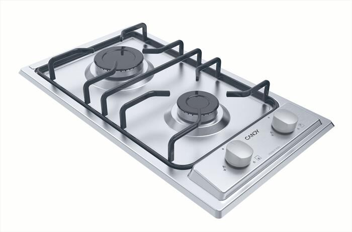 CANDY - Piano cottura gas CHW23X 28,8 cm-Acciaio inox