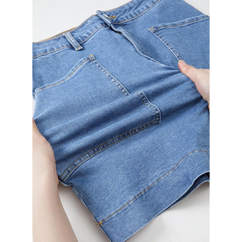 Women's High Waisted Jean Skirt