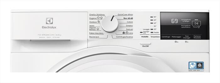 ELECTROLUX - Lavasciuga EW7W285W 8/5 Kg Classe D-Bianco