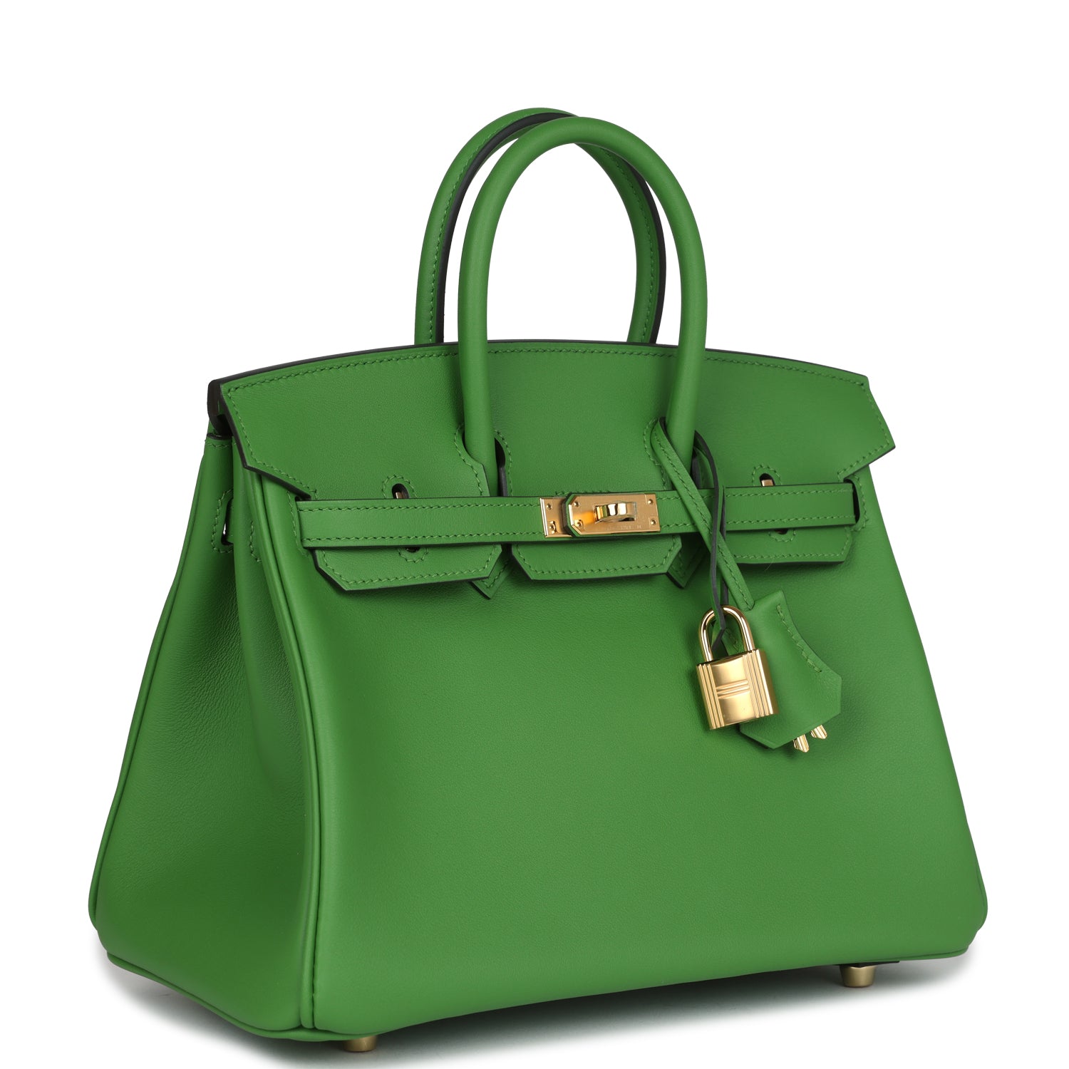 Birkin 25 Vert Yucca Swift Gold Hardware