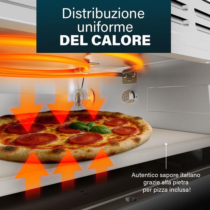 PRINCESS - 112780 - FORNO PER PIZZA PRO MAX-Nero / Metallo