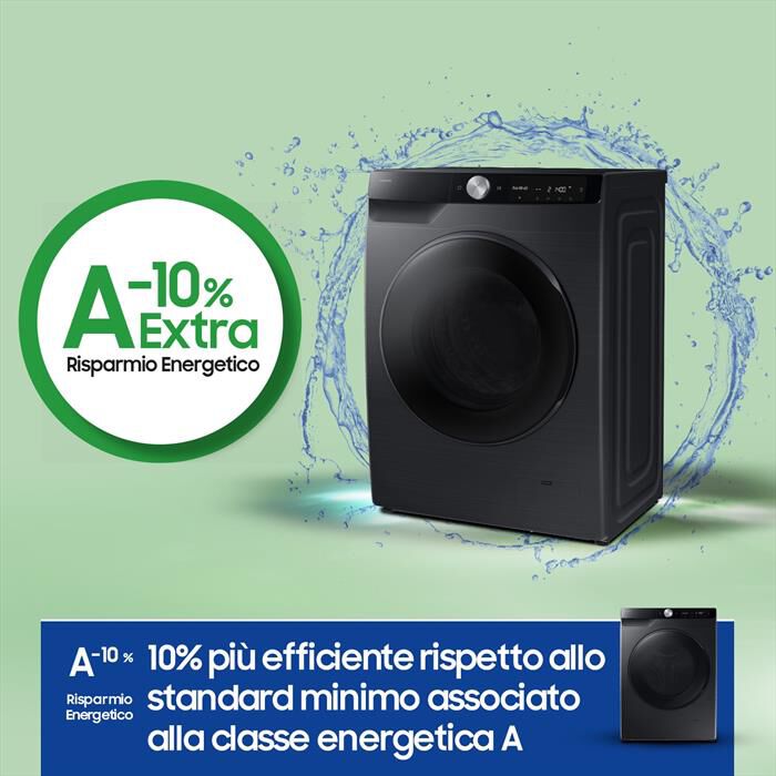 SAMSUNG - Lavasciuga WD90DG6G94BBU3 9/5KG Classe A-nera con oblò e display nero