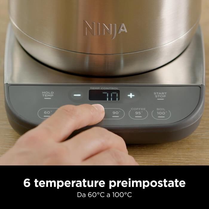NINJA - Bollitore KT201EU PRECISION TEMP. ELECTRIC KETTLE-ACCIAIO