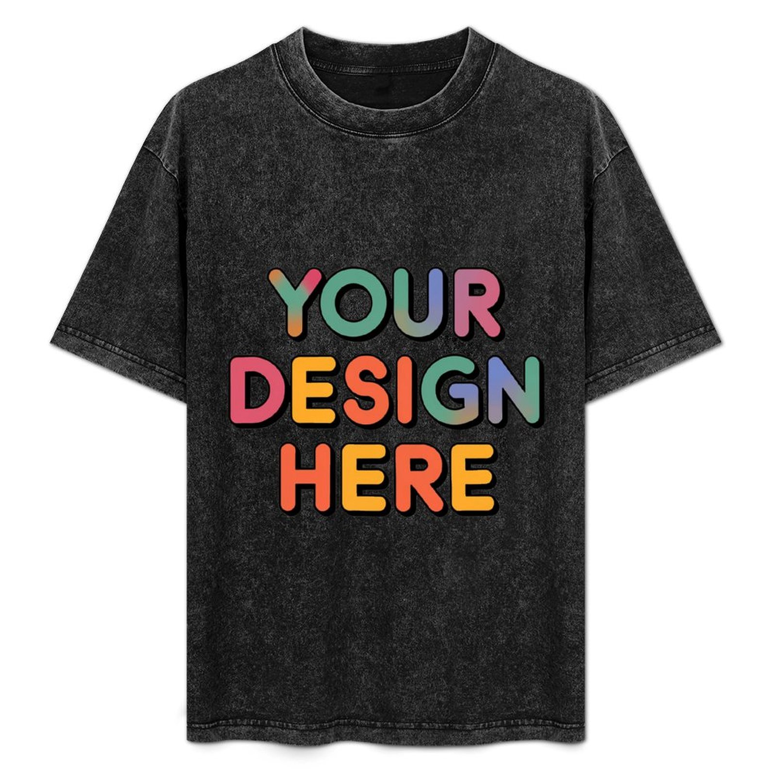Personalized Custom Men’s Casual Cotton T-Shirt with Heat Transfer Design