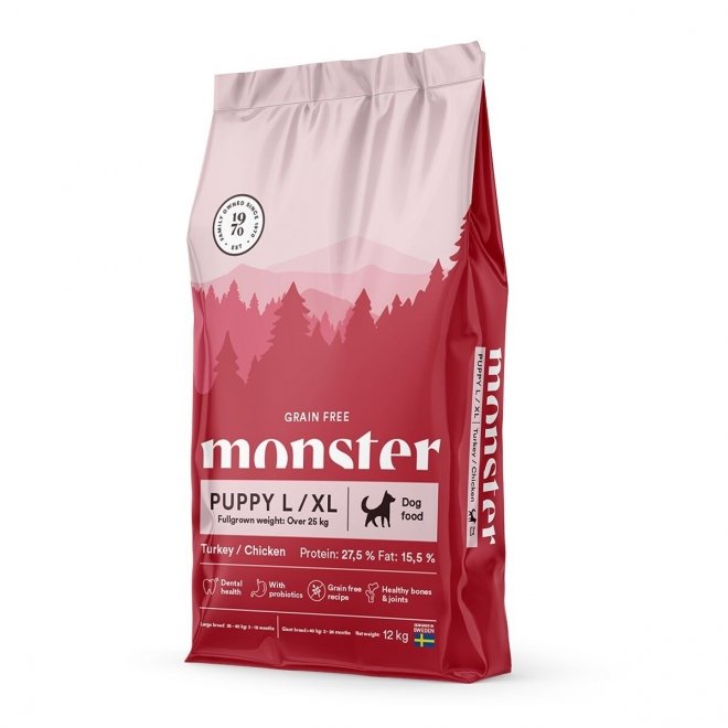 Monster Puppy Grain Free Large & XL Kalkun & Kylling