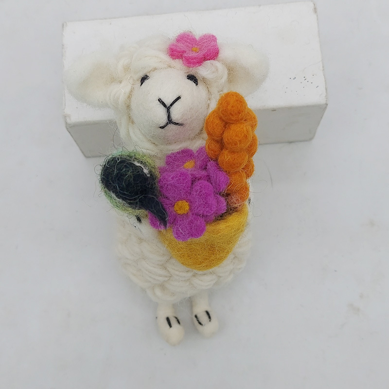 Wool felt pendant cute plush toy