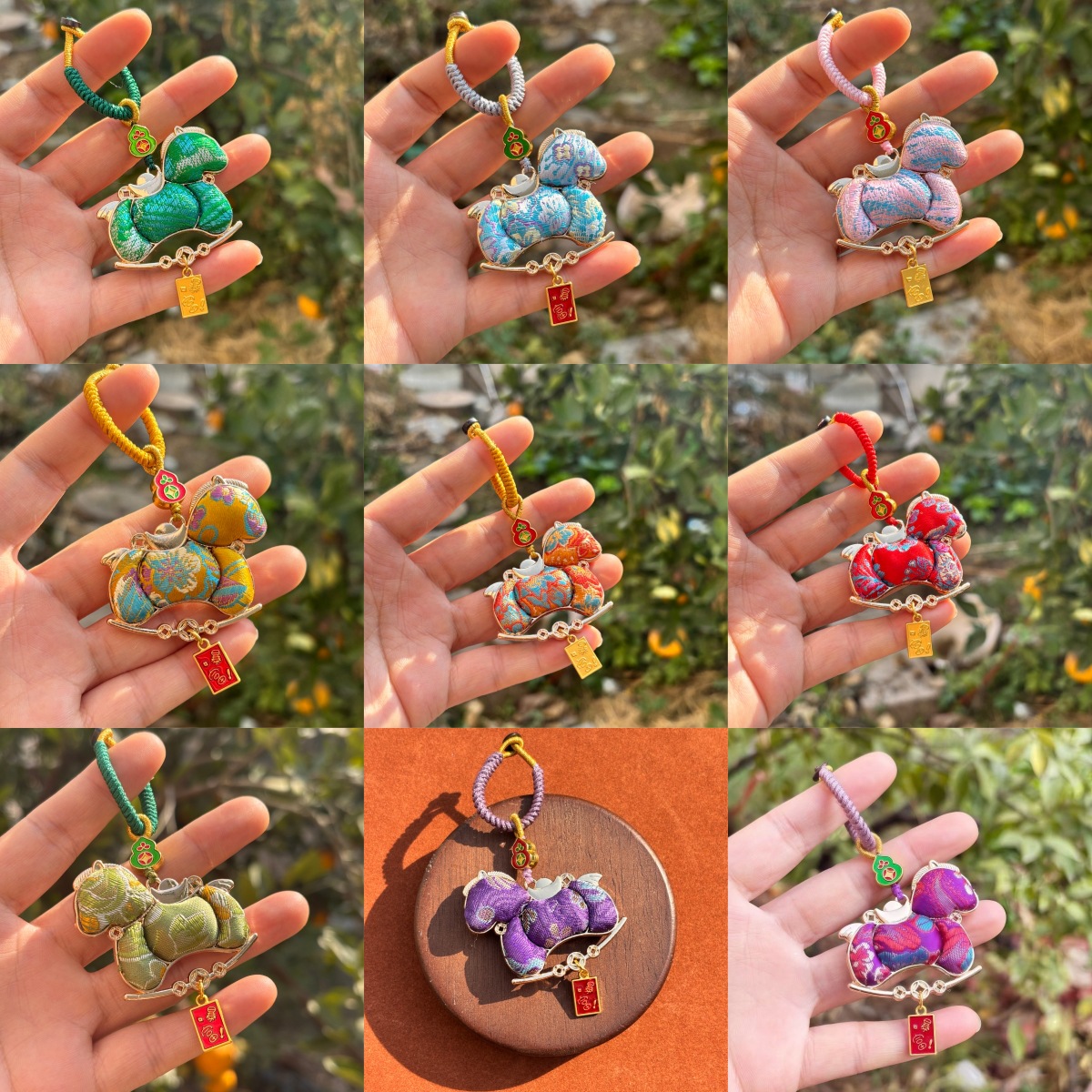 Chinese style embroidery gourd pendant decoration