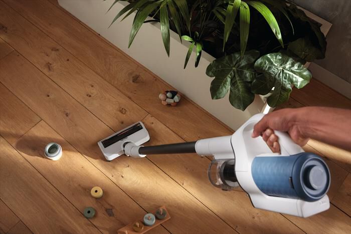 MIELE - Scopa elettrica DUOFLEX HX1-Blu, Bianco