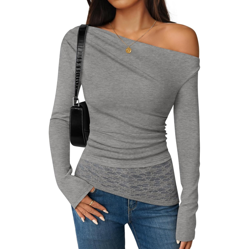 Women's Long Sleeve Off Shoulder Tops