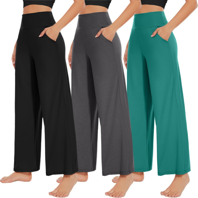 3 Pack Women's Wide Leg Pants