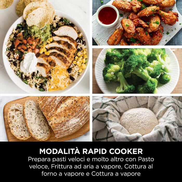 NINJA - Rapid cooker-friggitrice aria Speedi ON400EU-grigio