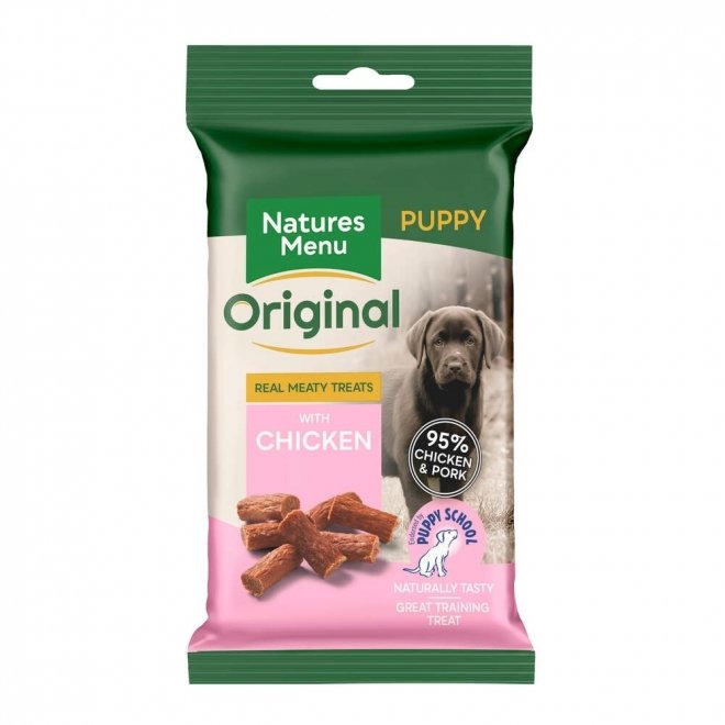 Natures:menu Treats Puppy Kylling & Svin 60 g