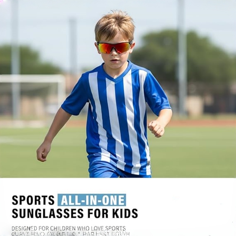 SKYBAMBI Kids Teens Baseball Polarized Sunglasses