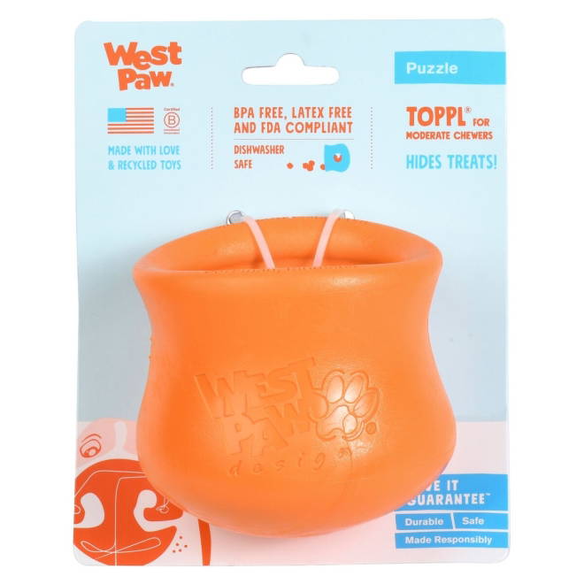 West Paw Toppl orange