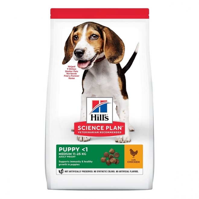 Hill's Science Plan Puppy Medium Chicken tørrfôr