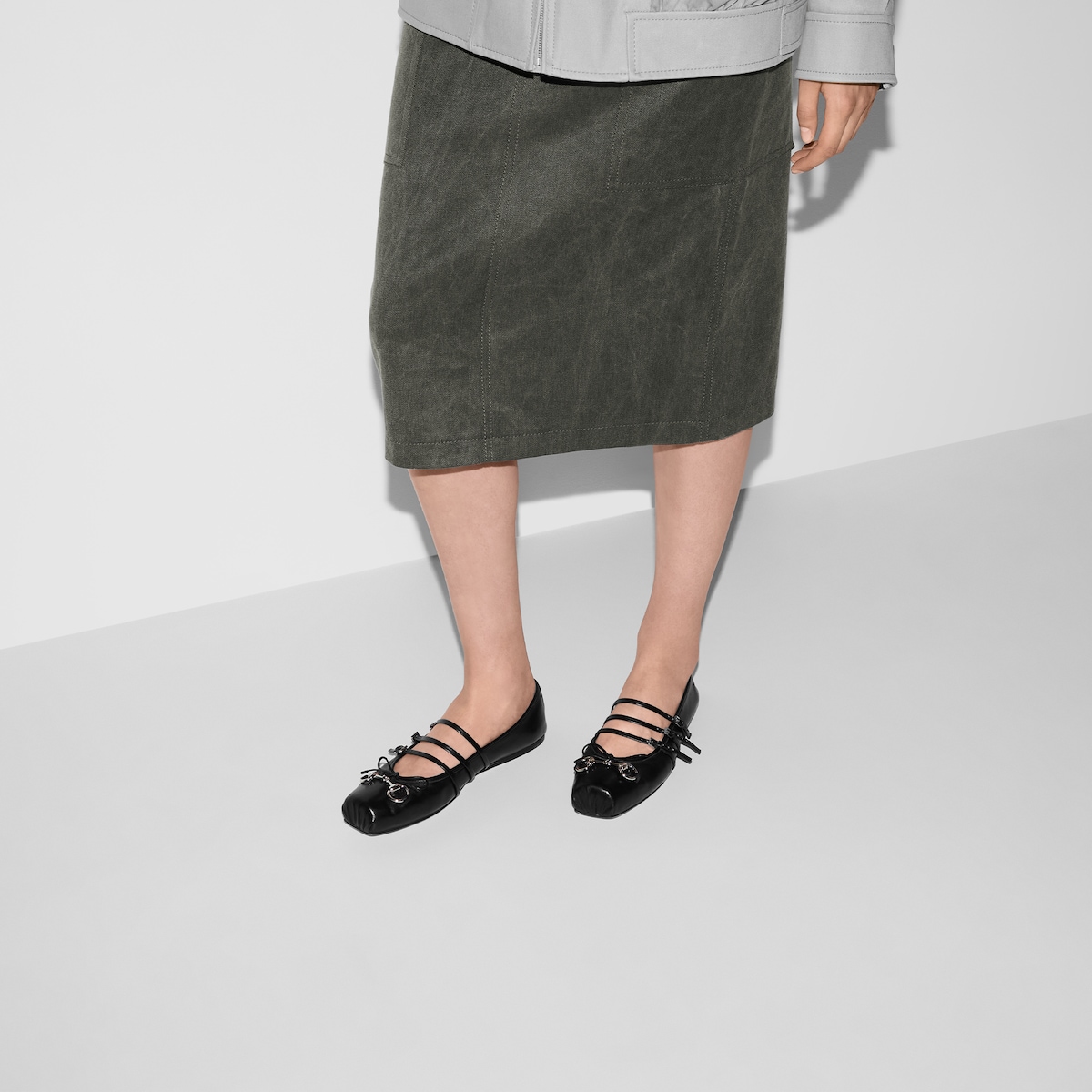 Womens Horsebit ballet flat