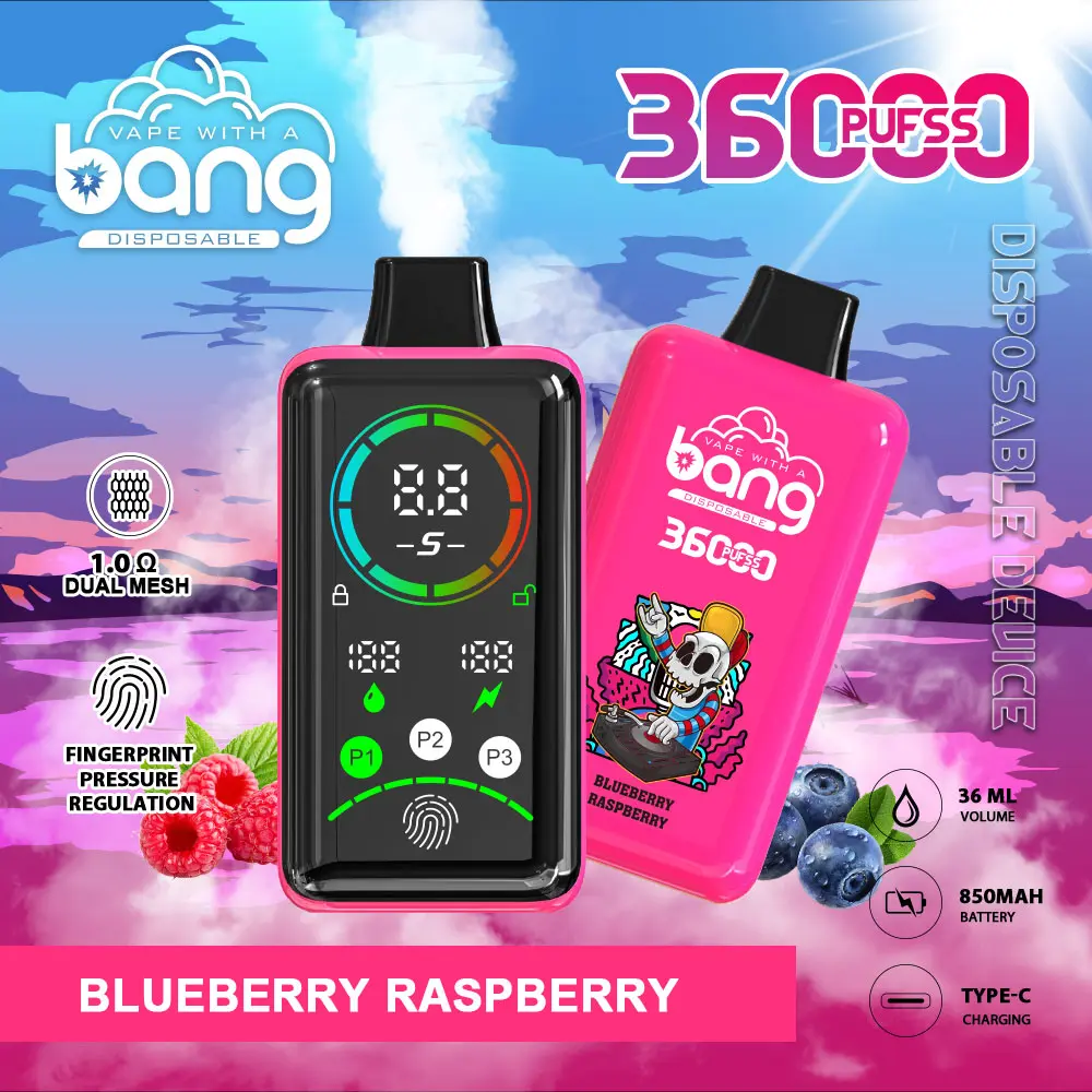 Bang 36K Power Advanced Fingerprint  Disposable Vape(3 pieces)