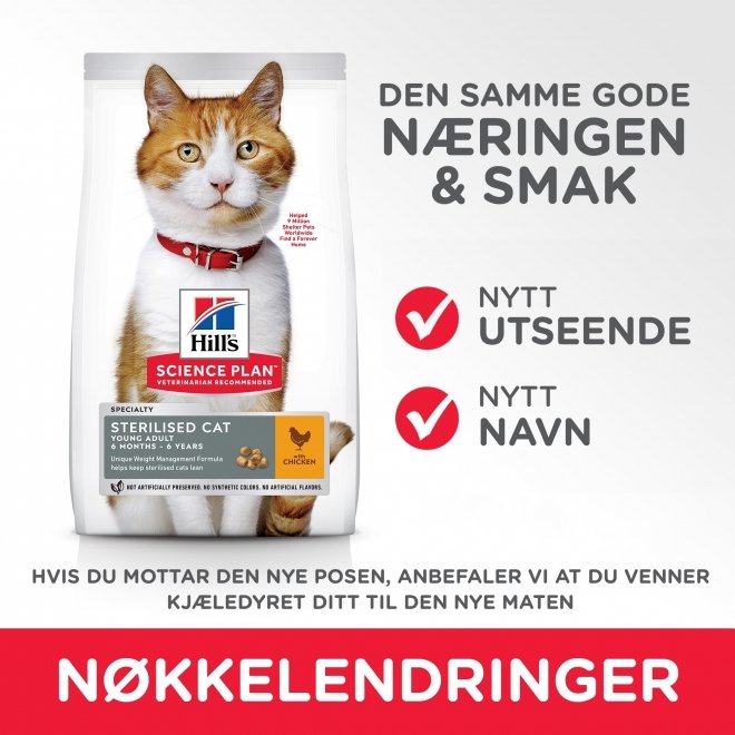 Hill's Science Plan Cat Adult Sterilised Chicken