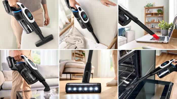 BOSCH - Aspirapolvere ricaricabile BCS1041WAC-Black,White