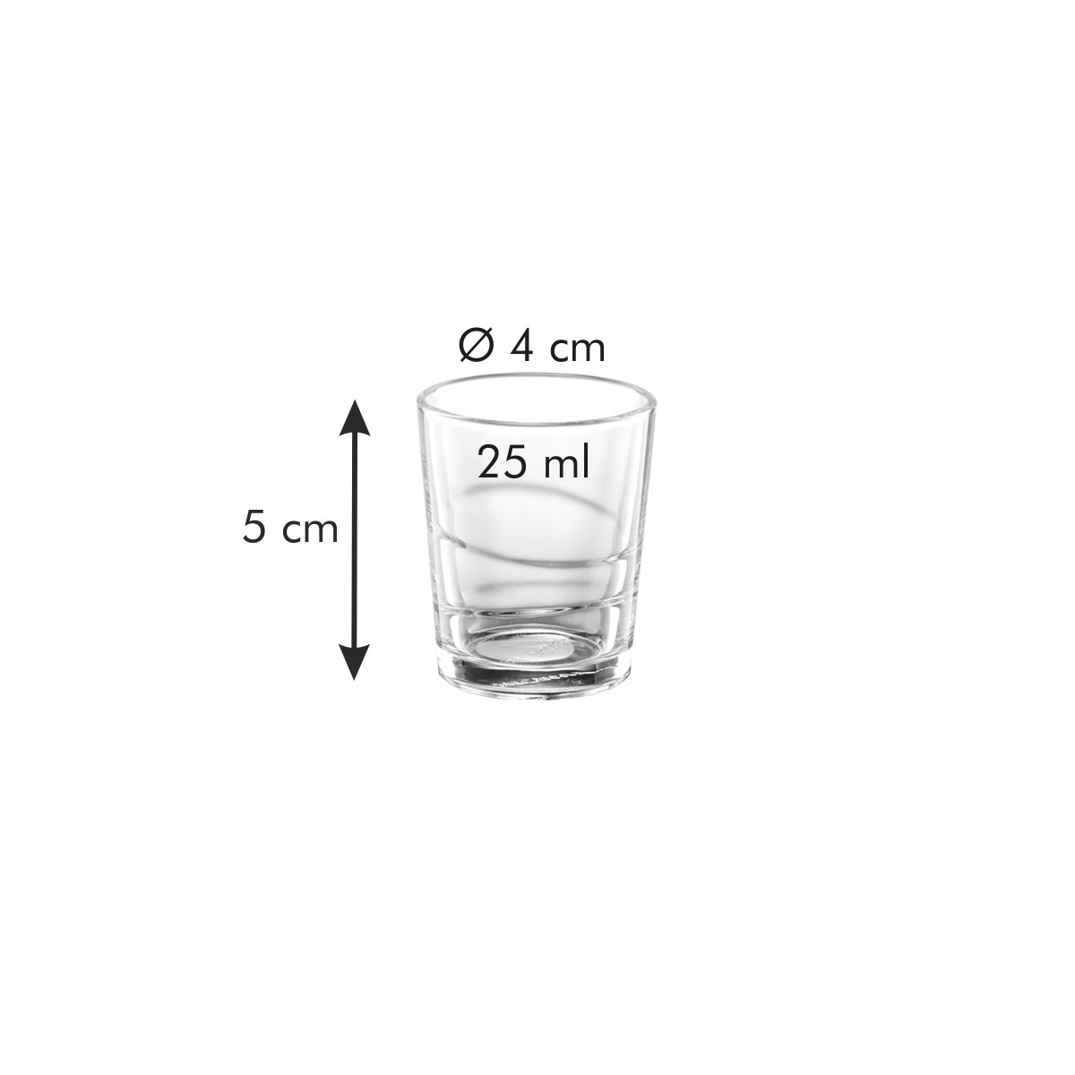 Panák myDRINK 25 ml, 6 ks
