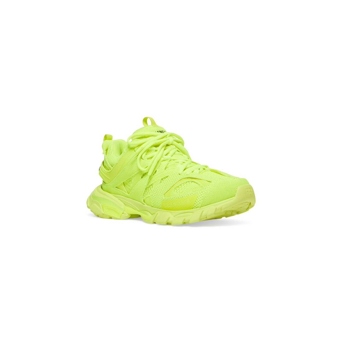Mens Track Sneaker In Full Mesh in Fluo Yellow