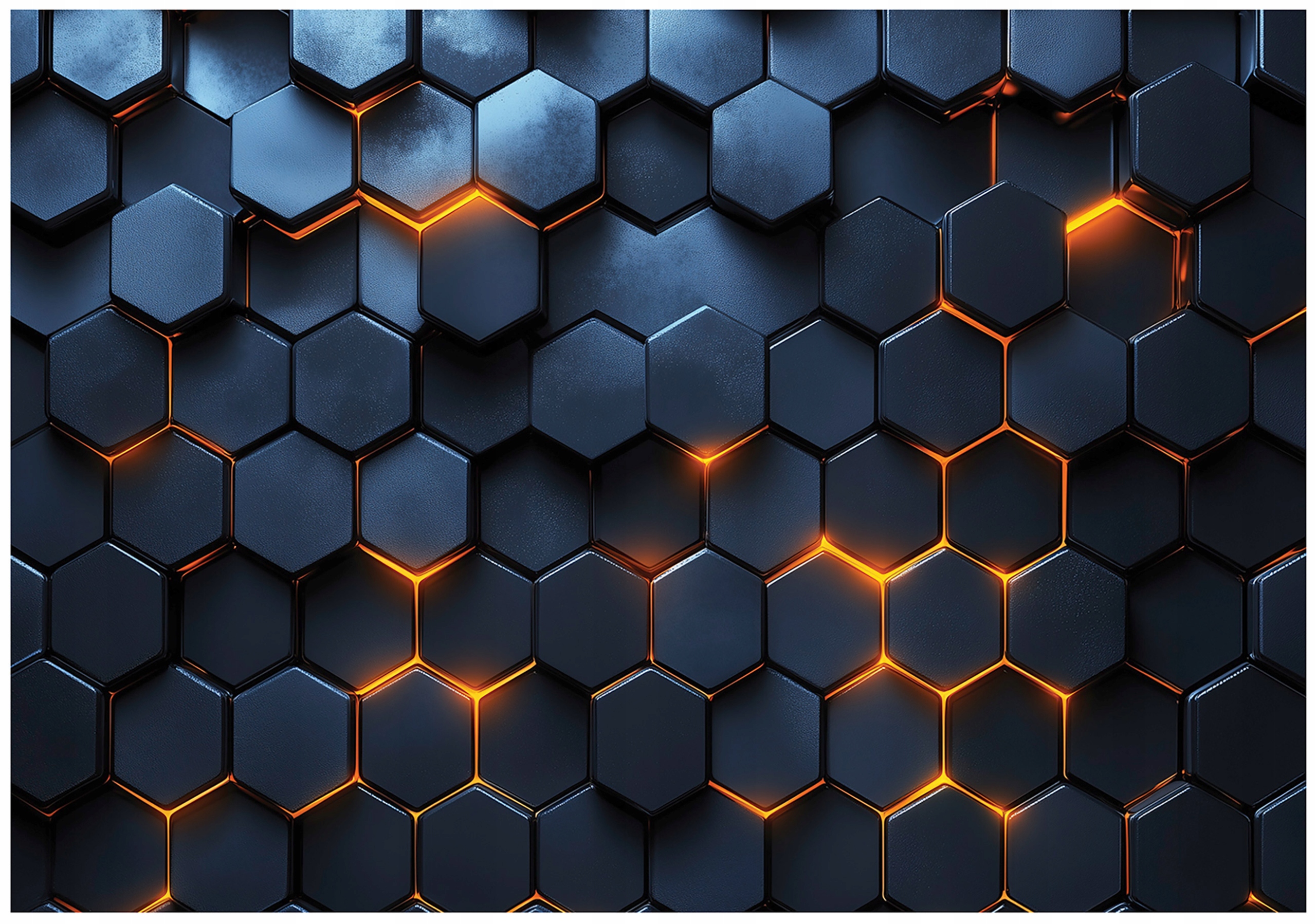 3D hexagon wall mural for boys' rooms, wallpaper for children's rooms,