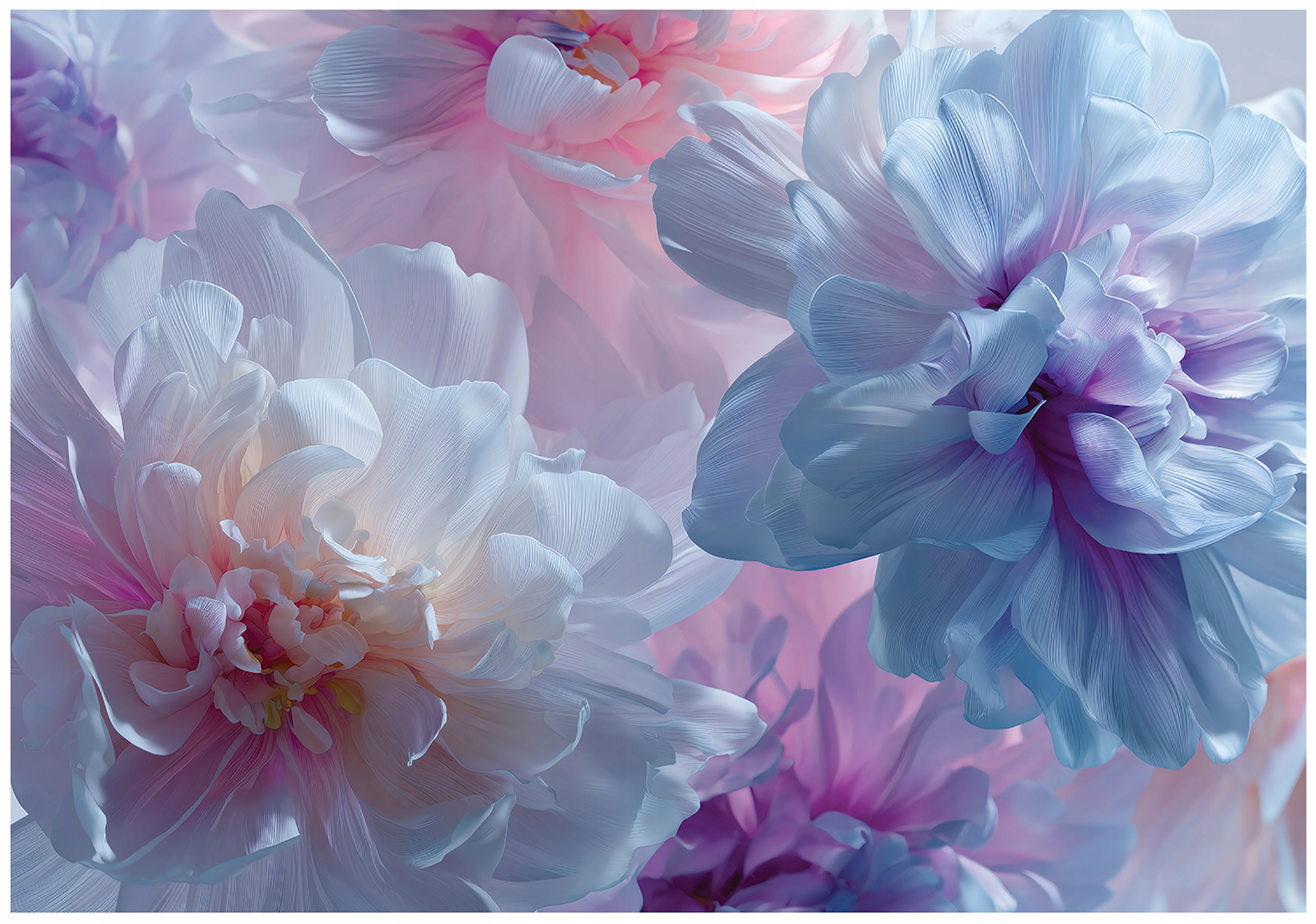 Peony flowers wall mural, nature, bedroom, living room, non-woven wallpaper,