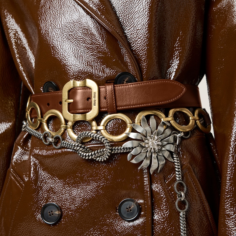 Leather belt
