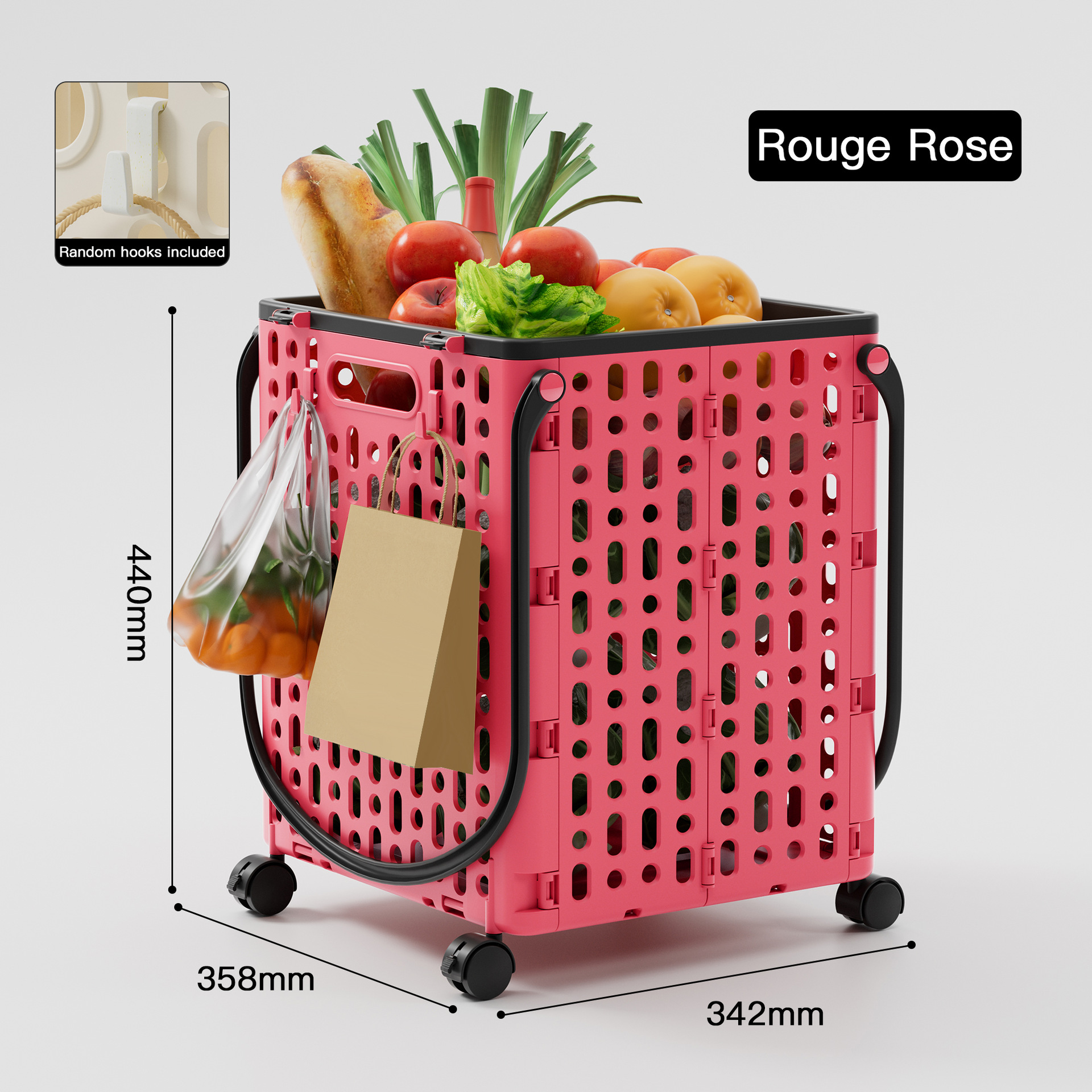Household shopping cart folding trolley portable express trolley wheeled grocery shopping cart