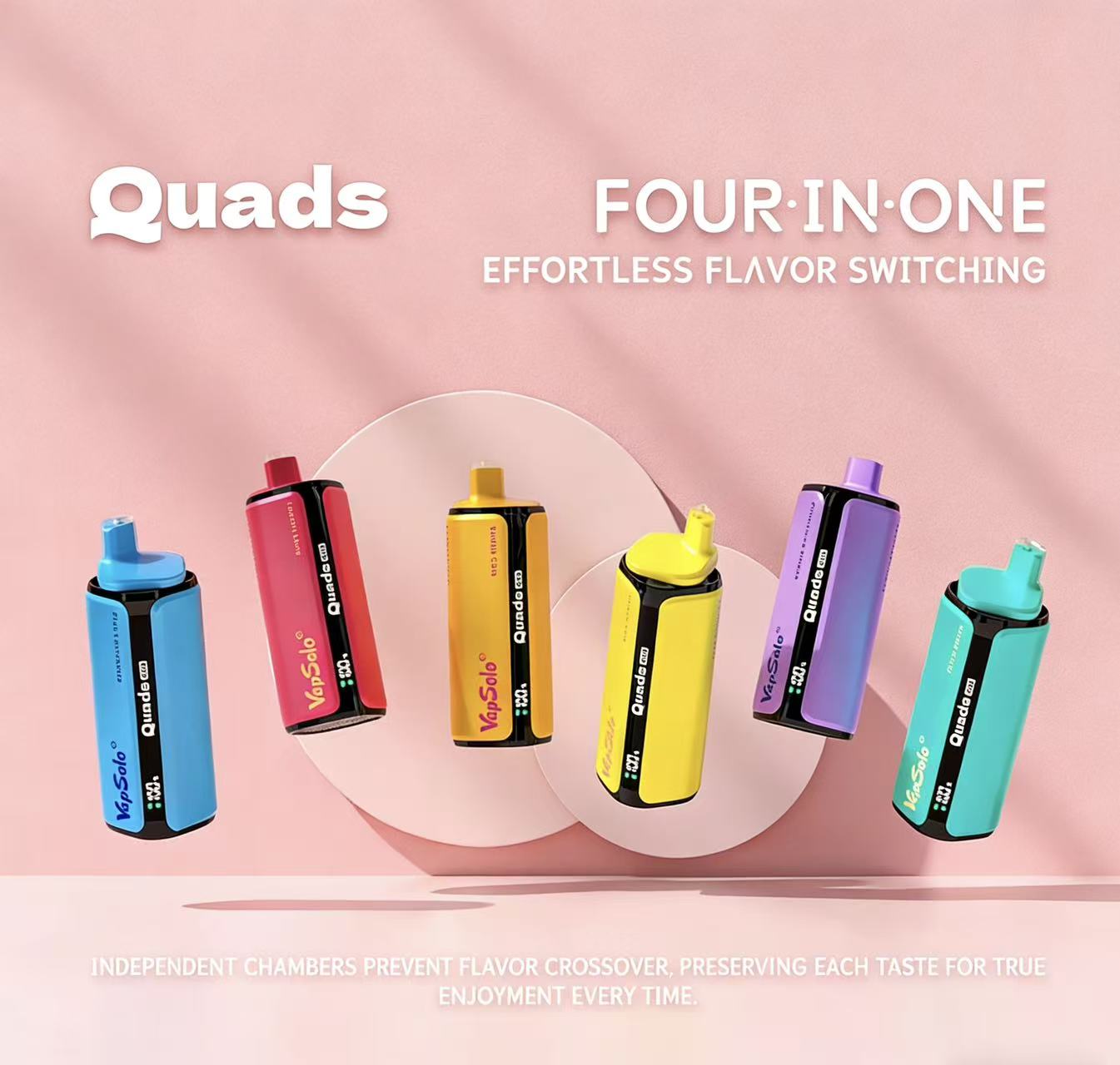 【New Arrive】Vapsolo Quads 80000 Puffs 4 in 1 Disposable Vape