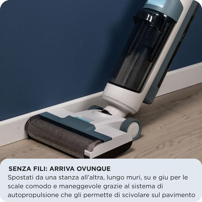 ARIETE - 2483 AQUA FORCE WASH & VACUUM LAVAPAVIMENTI CORDLE-Azzurro
