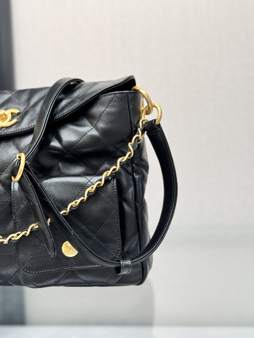 Double Pocket Hobo Bag - Mocuir
