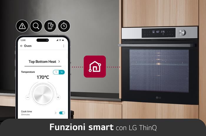 LG - Forno incasso elettrico INSTAVIEW WSED7612S A+-Inox