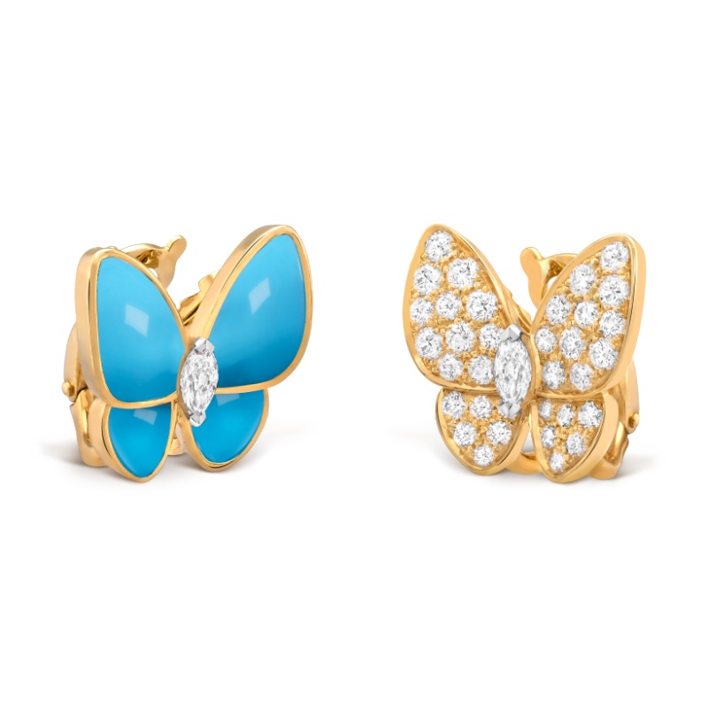 Two Butterfly earrings