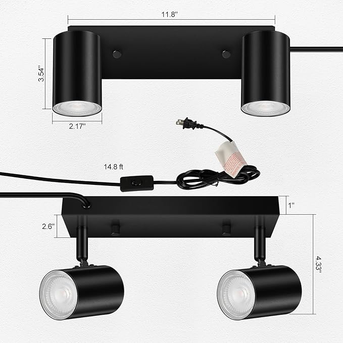 SPOTLUMINARA 5 Light Track Lighting Kit