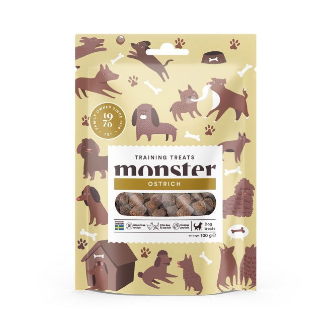 Monster Dog Treningsgodbiter Struts 100 g