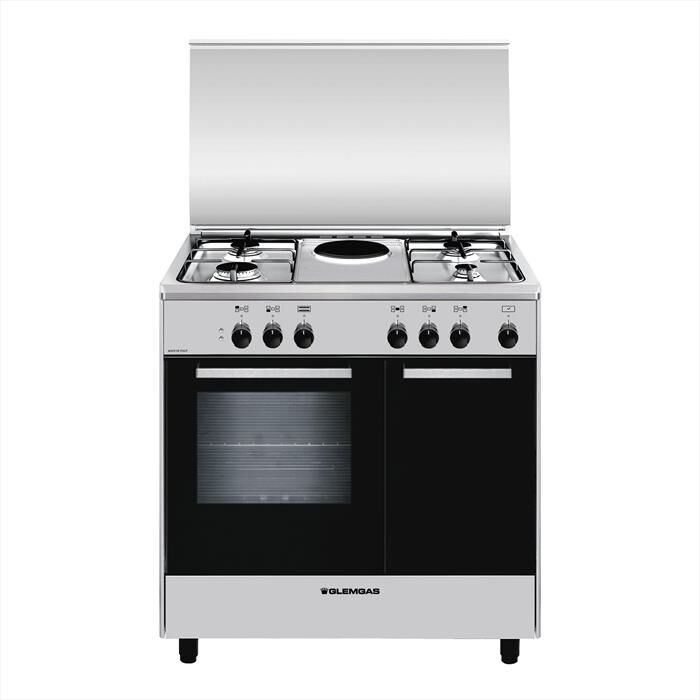 GLEM GAS - Cucina a gas ed elettrica AR856EI Classe A-Inox