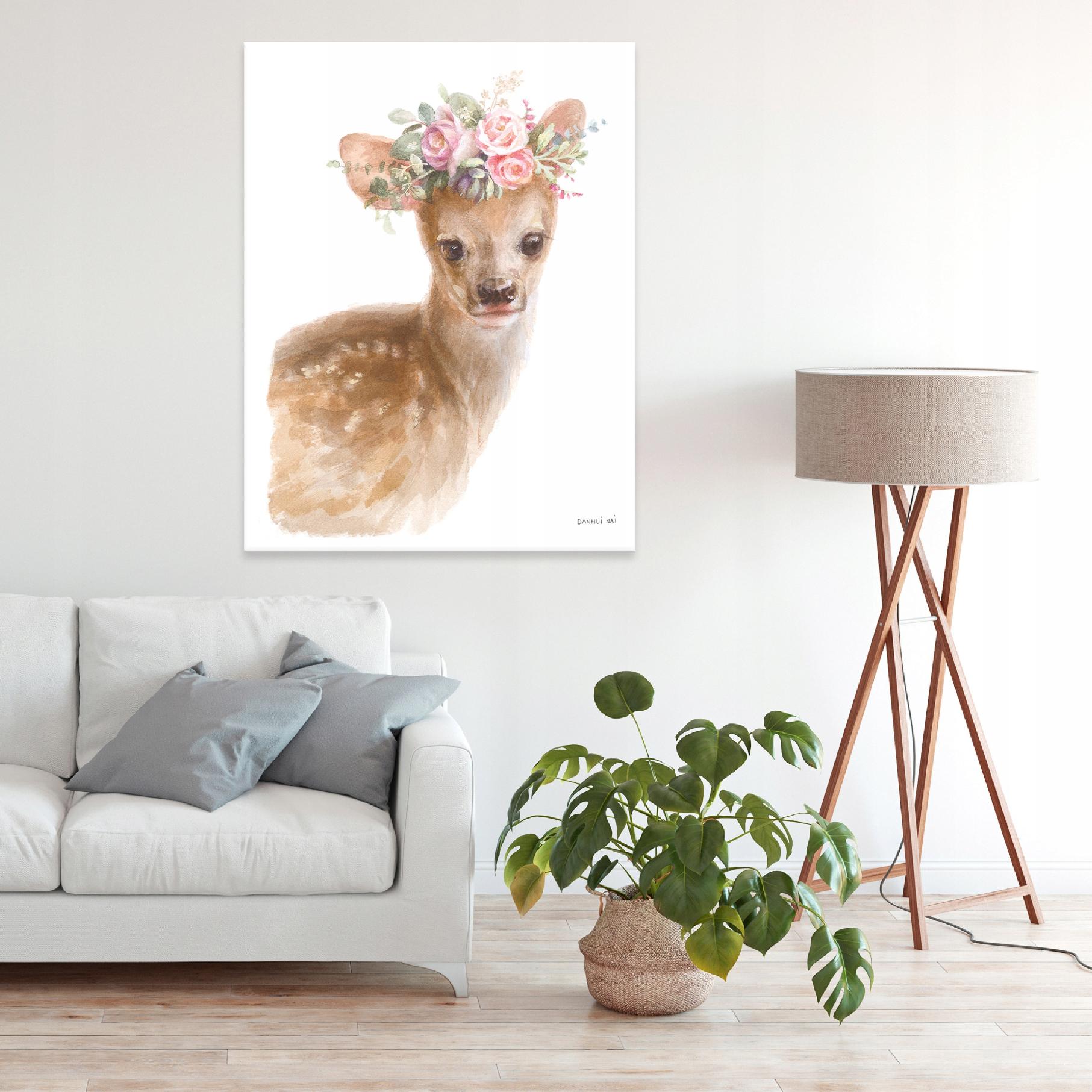 Picture for a child's room: deer on canvas, 60x40