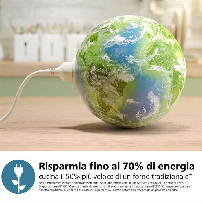 PHILIPS - Friggitrice aria AIRFRYER SERIE 3000 6.2L NA332/00-Nero