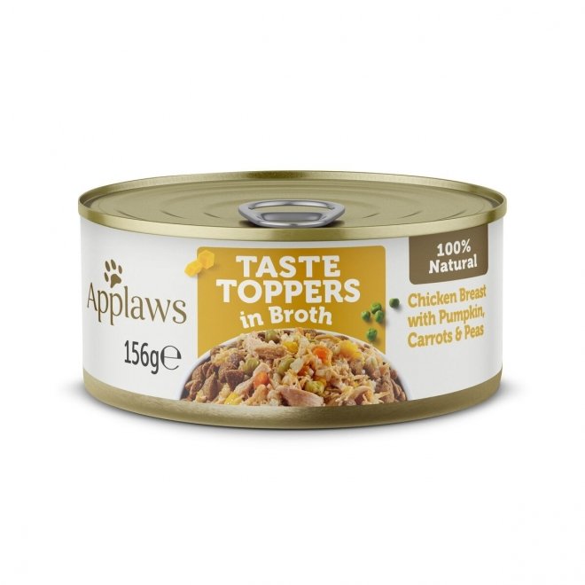 Applaws Taste Toppers chicken breast with pumpkin, carrots & peas in broth