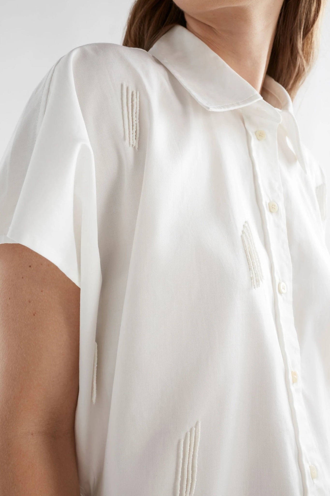 Sparkling Batwing Crop Shirt
