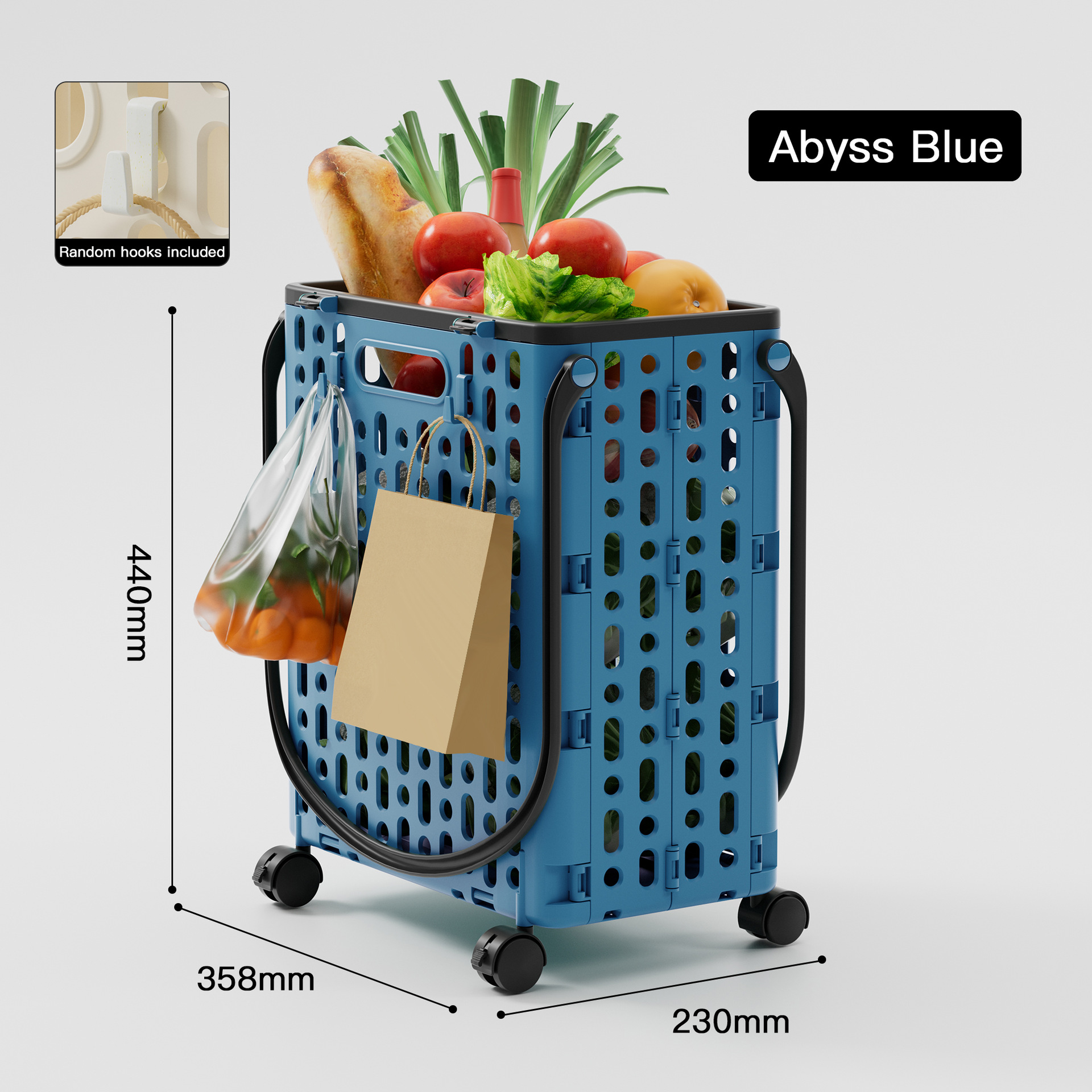 Household shopping cart folding trolley portable express trolley wheeled grocery shopping cart