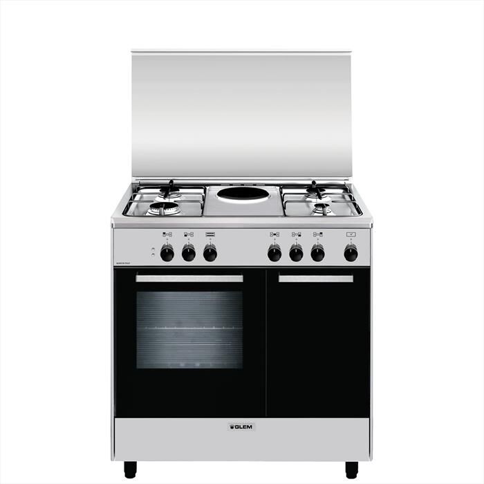GLEM GAS - Cucina a gas ed elettrica AR856EI Classe A-Inox