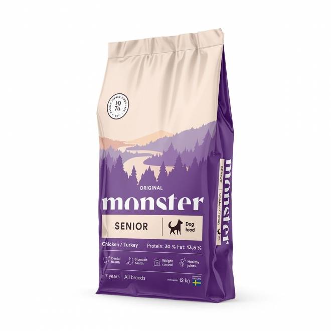 Monster Dog Senior Kylling & Kalkun