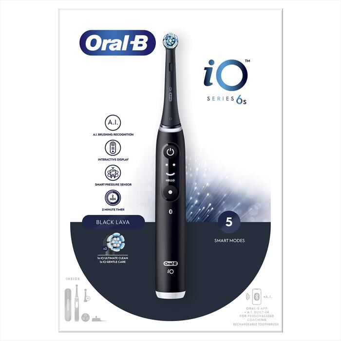 ORAL-B - Spazzolino elettrico IO6 SERIES-Nero