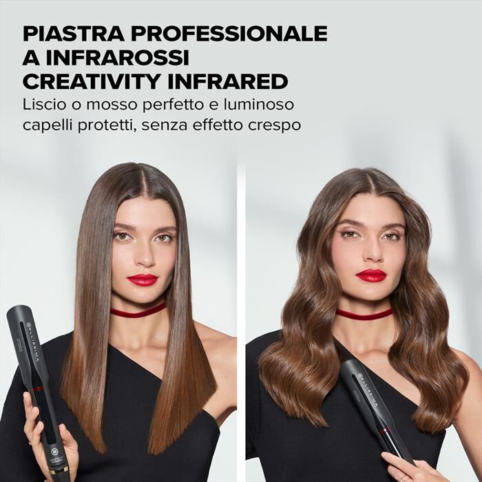 BELLISSIMA IMETEC - PIASTRA CON INFRAROSSI CREATIVITY INFRARED-Matt Black Glam Gold
